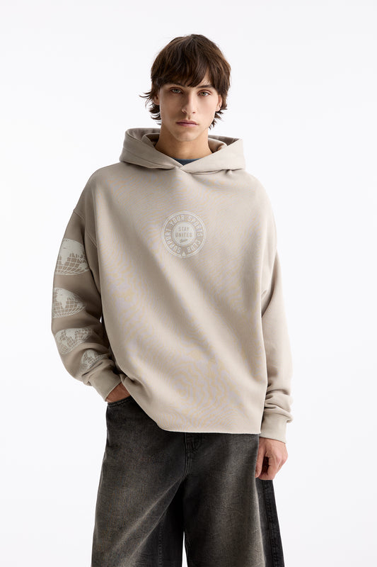 Hoodie with contrasting