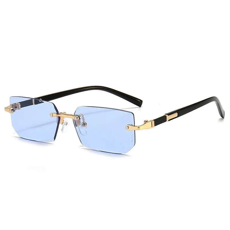 Rimless Sunglasses Rectangler