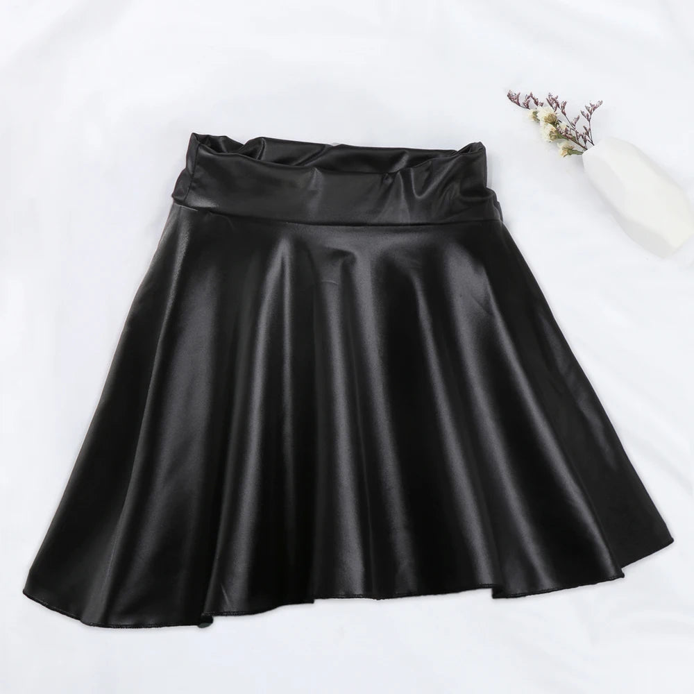 Women Faux Leather Skirts