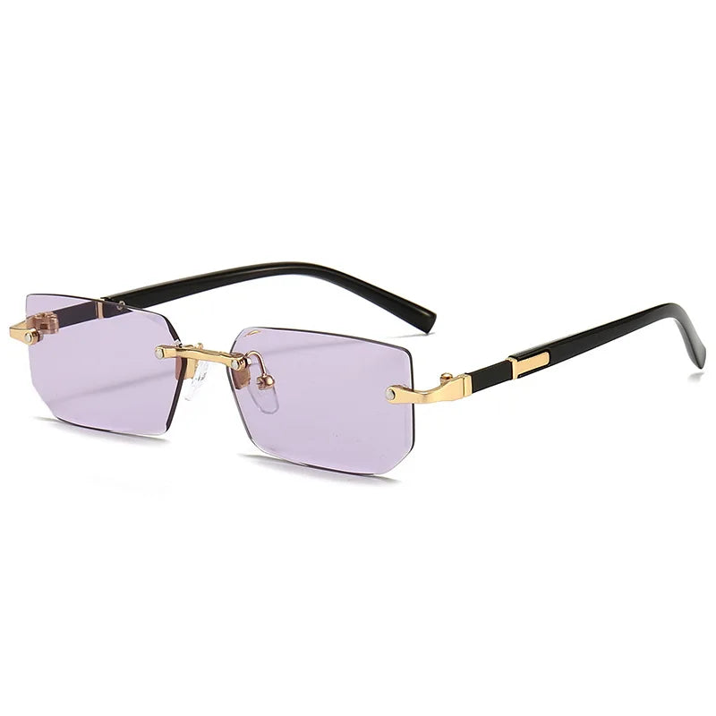 Rimless Sunglasses Rectangler