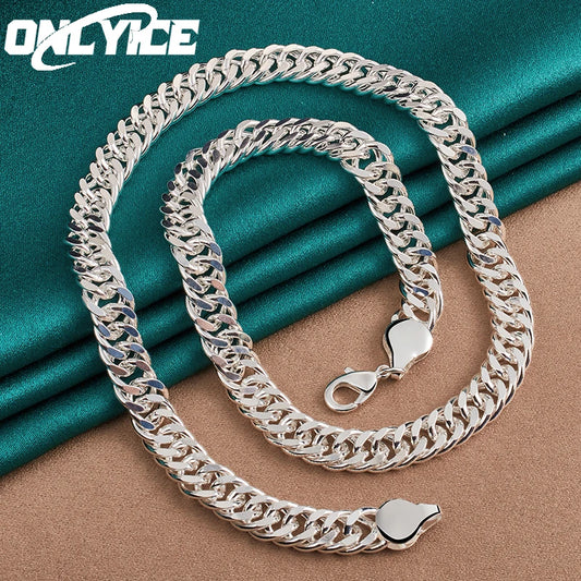 Silver 50cm 10mm Cuban Chain