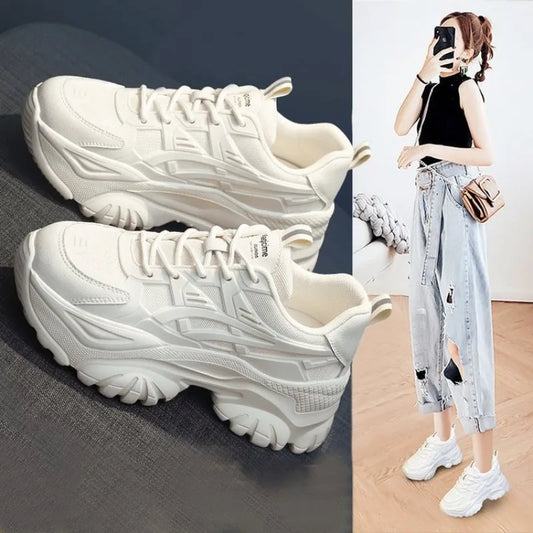 Leather Chunky Sneakers