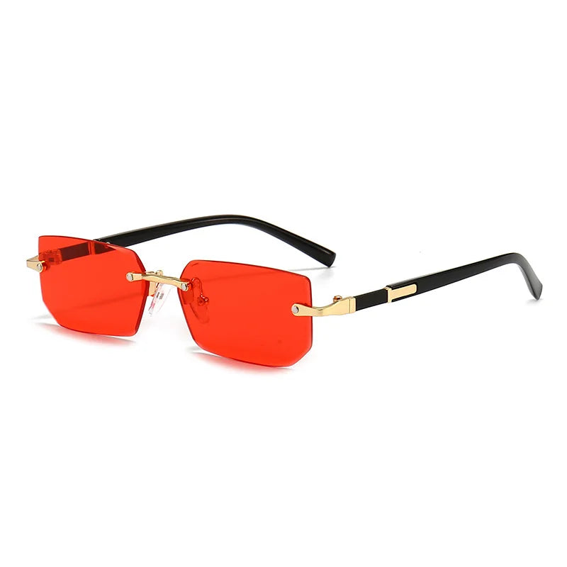 Rimless Sunglasses Rectangler